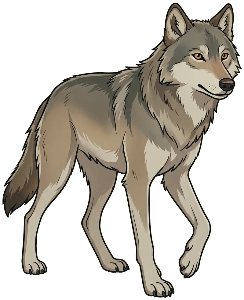 Gray, the wolf